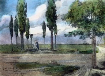 Memorial stone of the place where Gustav Adolf died