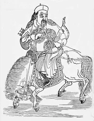 Mongol archer on horseback