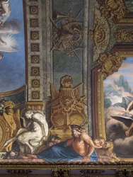 Mythological figures. Painted decor by Francois Perrier