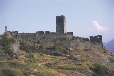 Old ruin of a building, Castello St. Germain, Montjovet, Valle D