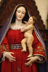Oratorio Confraternale del SS.mo Crocefisso (1714), Gallipoli, Apulia: Virgin and Child, Italy