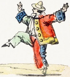 P - Pierrot - Child Entertainment Alphabet c.1890