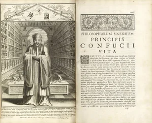 Pages from Confucius Sinarum Philosophus (Confucius, the Philosopher of the Chinese)