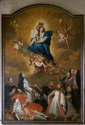 Parish church. Interior. Painting.