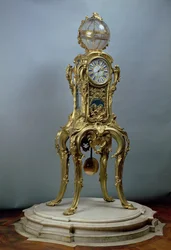 Passament astronomical clock made by Jacques Caffieri for Louis XV of France