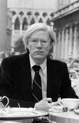Pop Art Artist Andy Warhol in Venice 1977