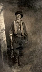 Portrait of Billy the Kid, Fort Sumner. 1879