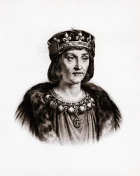 Portrait of Louis XII, King of France. Engraving