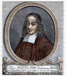 Portrait of Philipp Jacob Spener, Lutheran theologian founder of pietism (from 