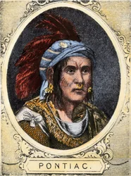 Portrait of Pontiac, chief of the Outaouais Indians of Detroit