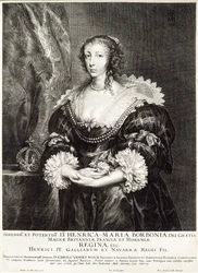 Portrait of Queen Henrietta Maria de Bourbon