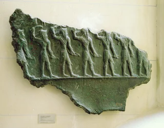 Procession of Elamite warriors, Susa, Iran, Elamite Period, c.1150 BC