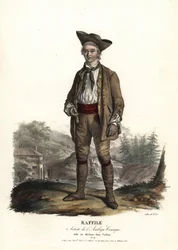 Raffile as Michau in Coelina by Rene Charles Guilbert de Pixerecourt, Ambigu Comique