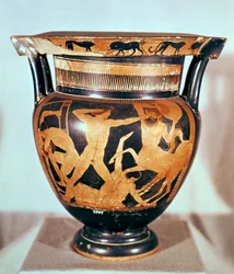 Red-Figure Vase Depicting the Battle Between the Centaurs and the Lapiths, Greek