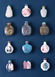Selection of Oriental snuff bottles
