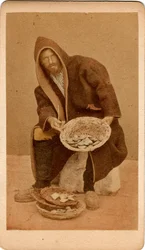 Portrait of a fish dealer, Venice