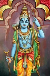 Sri Vadapathira Kaliamman hindu temple. Avatar of Vishnu. Lord Rama 7th incarnation. Singapore