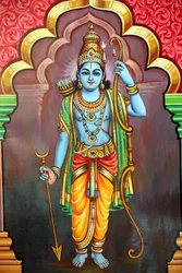 Sri Vadapathira Kaliamman Hindu temple: Avatar of Vishnu, Lord Rama 7th incarnation, Singapore