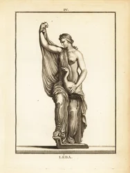 Statue of Leda, Aetolian Princess Later Queen of Sparta, Seduced by Zeus in the Form of a Swan