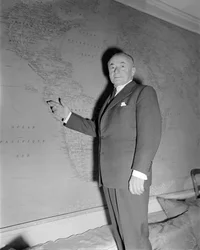 The Politician Paul Renaud in Paris - 1949