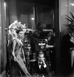 The Princess and Actress Soraya Esfandiari Bakhtiari on the Set of the Movie 
