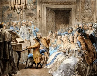Wolfgang Amadeus Mozart at the Age of 14 Replaying Gregorio Allegri