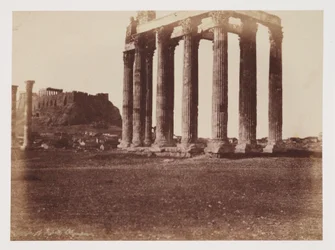 The Temple of Jupiter Olympius, c 1849