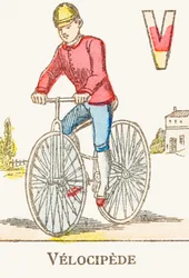 V: Velocipede - Games Alphabet, c.1890