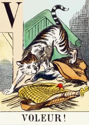 V: Thief! - The Hunting Alphabet, c.1890