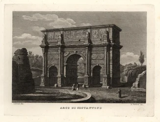 View of the Arch of Constantine, Rome
