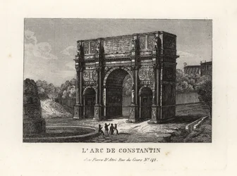 View of the Arch of Constantine, Rome