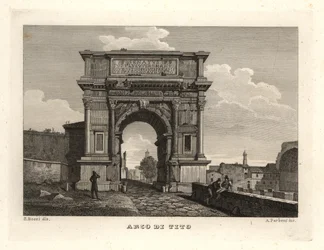 View of the Arch of Titus, Rome