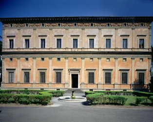 View of the Facade, designed by Baldassarre Peruzzi