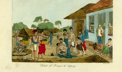 View of the Market in Kupang, Timor