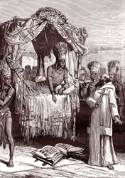 Vincent de Valverde and Atahualpa