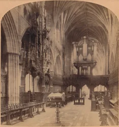 Interior of Exeter Cathedral, England