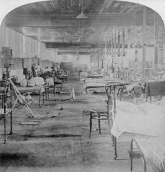 Mud Hall, the Last Prison Occupied by the British Officers at Pretoria, South Africa, 1901