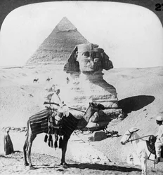 The Great Sphinx of Giza, Egypt, 1905