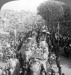 The great Durbar procession, Delhi, India