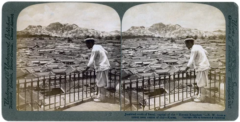 The Jumbled Roofs of Seoul, Capital of the Hermit Kingdom of Korea, 1904