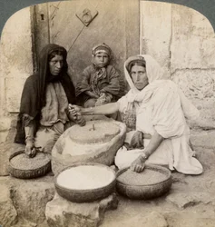 Women Grinding at the Mill, Palestine