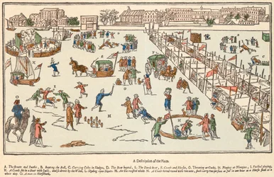 Frost Fair on the River Thames, London