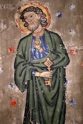 Saint-Pierre-le-Jeune Protestant Church, Saint Peter, Fresco, Strasbourg, France