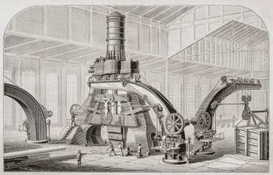 19th Century Steam Hammer, or Drop Hammer