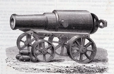 A Blakely rifle - The Blakely Canon at the London Expo (1862)