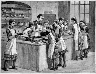 A kitchen class in England