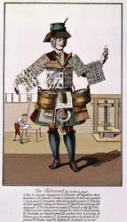 A Manufacturer of Playing Cards (Engraving from the 17th - 18th Century After 