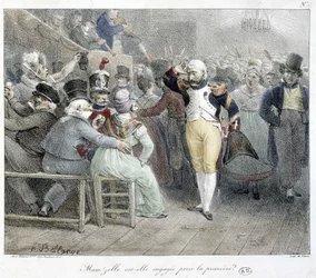 A military invites a woman for a dance at a dance: Is Mam