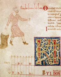 A Peasant Sowing, Month of October
