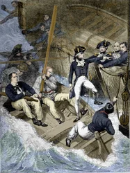 Admiral Nelson during the Battle of Santa Cruz de Tenerife, Canary Islands: 